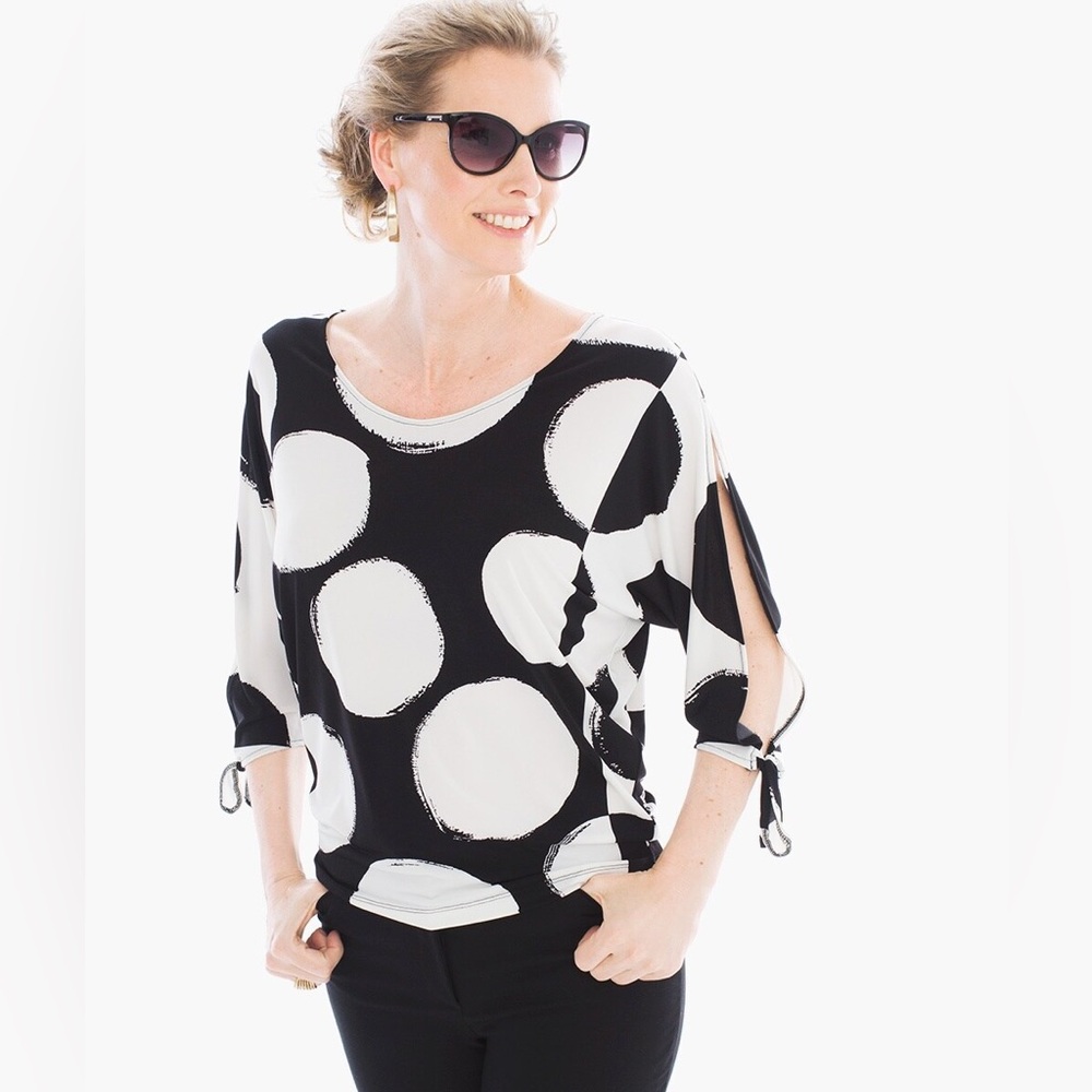 Chico’s Cold Shoulder Top Sz 2 (12)